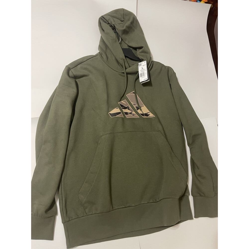 Adidas Large Men’s Camo 3B Hoodie Green